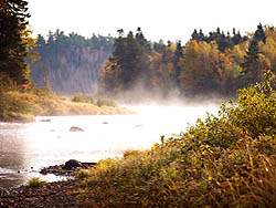 Early morning mist on the Cains river